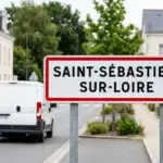 Panneau de la ville de Saint-Sébastien-sur-Loire