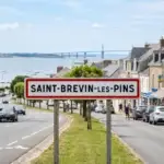Panneau de la ville de Saint-Brévin-les-Pins