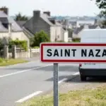 Panneau de la ville de Saint-Nazaire
