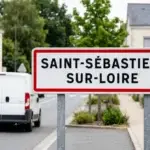 Panneau de la ville de Saint-Sébastien-sur-Loire