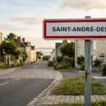 Panneau de la ville de Saint-André-des-Eaux