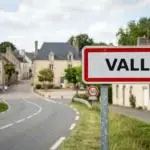 Panneau de la ville de Vallet