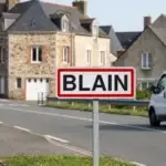 Panneau de la ville de Blain