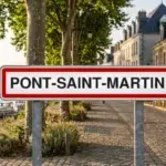 Panneau de la ville de Pont-Saint-Martin