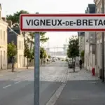 Panneau de la ville de Vigneux-de-Bretagne