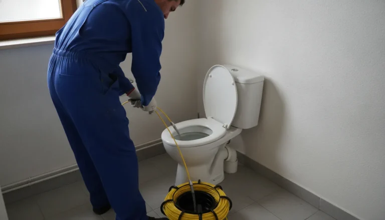 Débouchage WC avec furet électrique dans une maison à Savenay