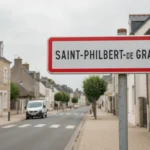 Panneau de la ville de Saint-Philbert-de-Grand-Lieu Panneau de la ville de Saint-Philbert-de-Grand-Lieu